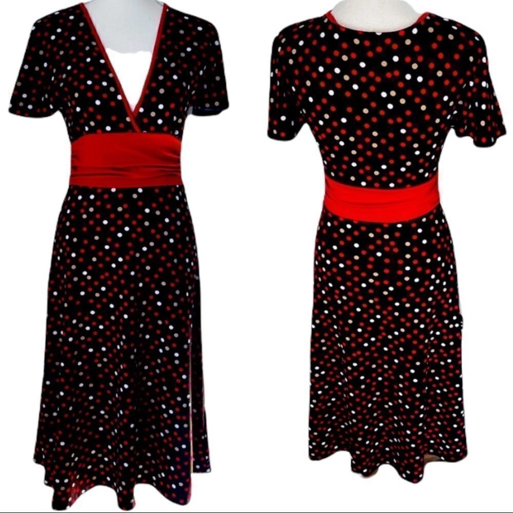 The Bette Dress Retro Polka Dress Sz S